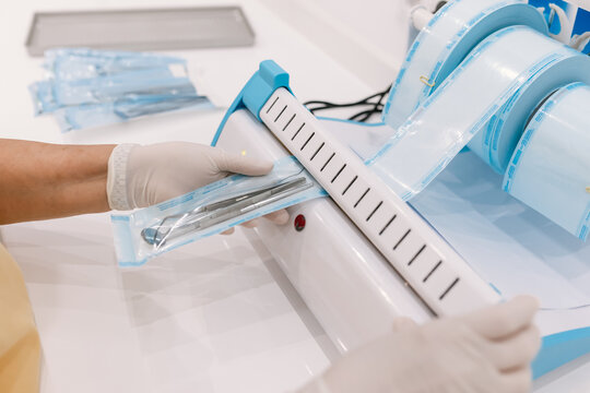 Young Female patient with open mouth examining dental inspection