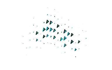 Obraz premium Dark Green vector background with polygonal style.