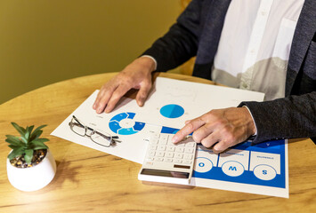 Analysing of accounting and financial documents, diagrams. Annual research and report