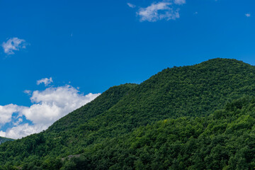 landscape with blue sky