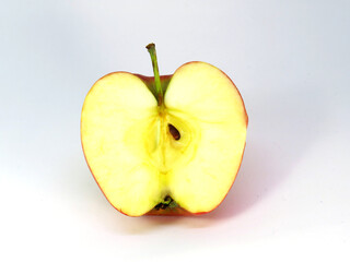 Delicious half of an apple.  