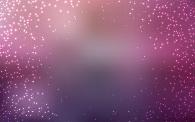 Obraz premium Dark Purple, Pink vector layout with cosmic stars. Shining illustration with sky stars on abstract template. Smart design for your business advert.