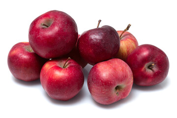 Red apples isolated on a white background