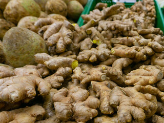 ginger root on the counter