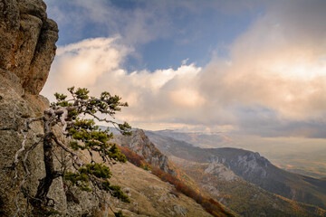 Fototapeta premium Mountain range Demerdzhi, the Republic of Crimea
