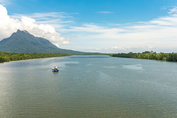 The Santubong river is an anabranch of the Sarawak river situated  the north of the capital city of...