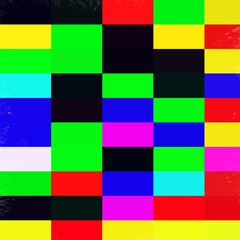 Rainbow colors, squares, shapes, forms, geometries abstract background with squares
