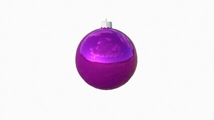 Christmas ornaments toys 3D rendering 3D illustration