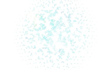 Light Blue, Green vector template with artificial intelligence structure.