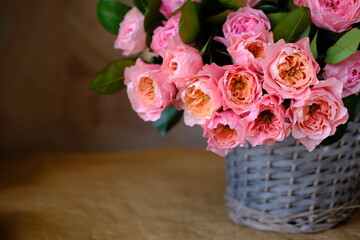 basket of roses