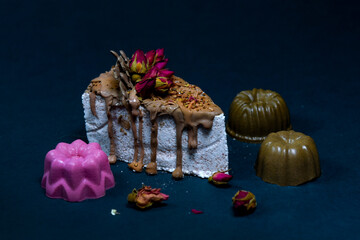 chocolate decorated cake