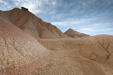 Badlands at Bardenas Reales, Navarre, Spain	