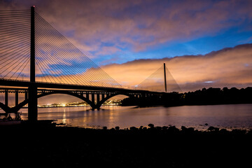 Le pont de l'iroise à Brest