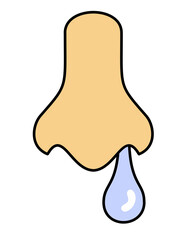 鼻水(水色線)ツヤ