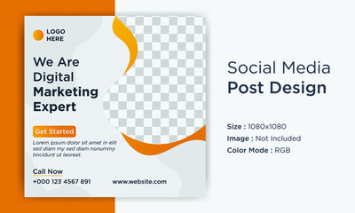 Corporate Business Social Media Post Design Template