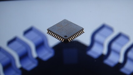 computer chip on white