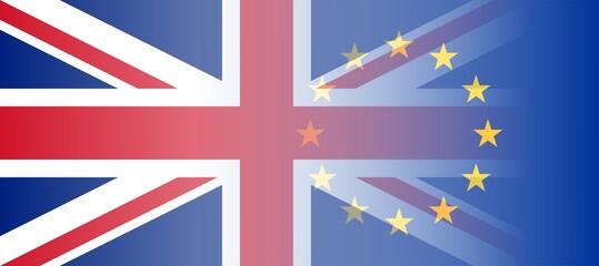 Flags of the UK and EU