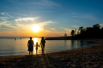 Fototapeta premium sunset on the beach