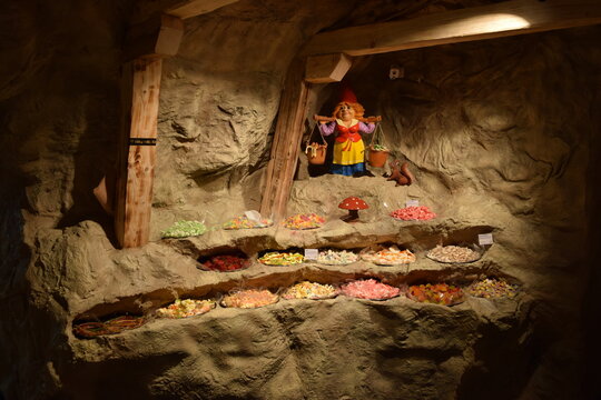 candy shop in cave