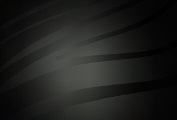 Obraz premium Dark Gray vector background with wry lines.