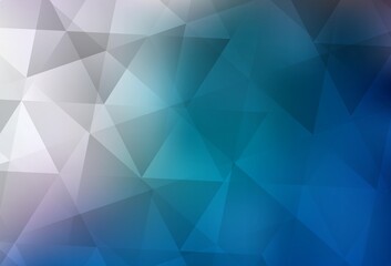 Light BLUE vector abstract mosaic pattern.