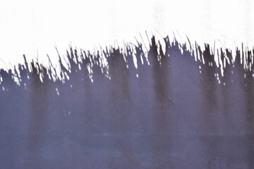 Abstract shadow of the roof cast on the wall