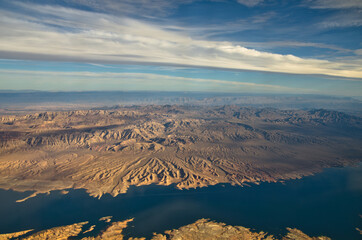Lake Mead Landscape about 50 miles east of Las Vegas, NV.