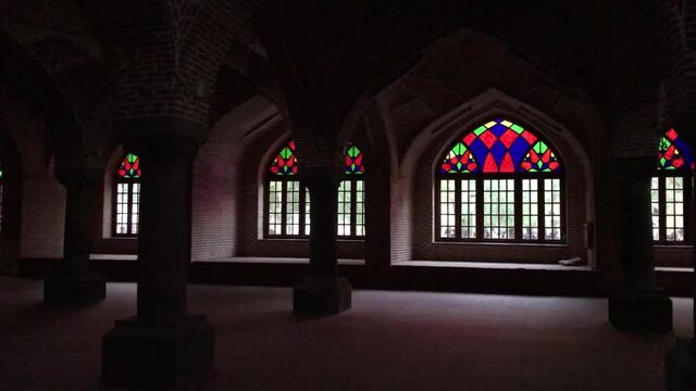 Famous &lsquo;Jame Mosque&rsquo; inside (The Great Mosque or Jameh Mosque) in Tabriz, Iran.