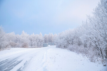아름다운 겨울 길