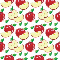 seamless pattern with apples