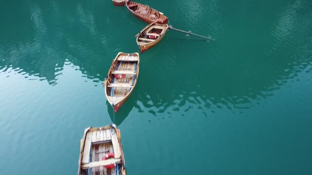boats on the water aerial view