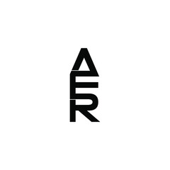 aer letter original monogram logo design
