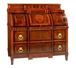 Roll top desk with clipping path.