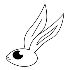rabbit icon. sign design, rabbit head