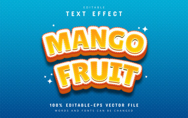 Mango fruit text effect