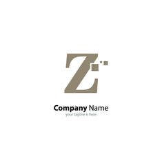 letter z logo concept with minimalist style
