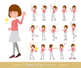 flat type Straight bangs women_Fine
