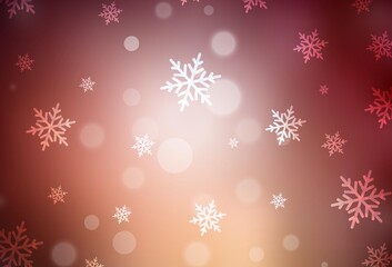 Dark Red vector background in Xmas style.