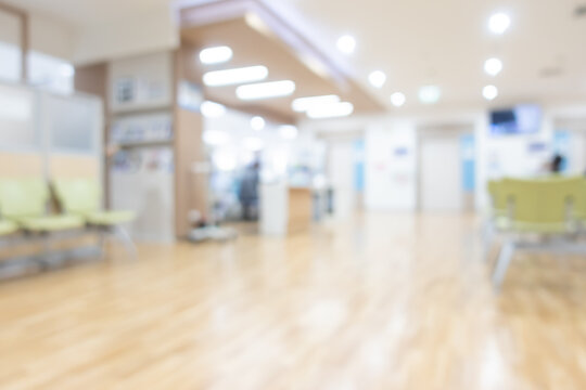 abstract blur hospital interior for background