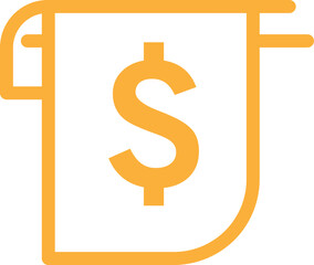 Obraz premium line icons design with dollar. editable line vector