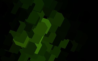 Dark Green vector backdrop with rhombus.