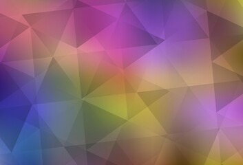 Light Multicolor vector abstract polygonal pattern.