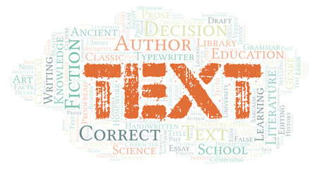 Obraz premium Text typography word cloud create with the text only