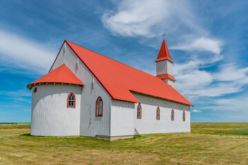 Fototapeta premium View from the back of the historic St. Martin’s Roman Catholic Church in Billimun, Saskatchewan, Canada