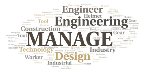 Manage typography word cloud create with the text only