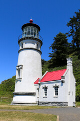 Fototapeta na wymiar lighthouse on the coast of oregon, USA