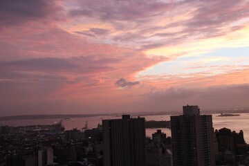 New York Harbor Sunset