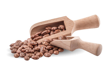 Obraz premium Pile of pinto beans isolated on white