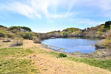 佐渡ヶ島　ドンデン山のドンデン池
