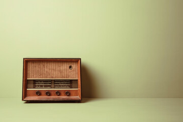 old radio on the wall